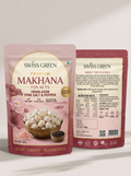 Swiss Green Himalayan Pink Salt & Pepper Makhana (Fox Nuts) — Roasted Not Fried